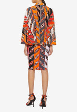 Girnadole-Print Silk Shirt