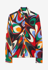 Onde Print Long-Sleeved Shirt