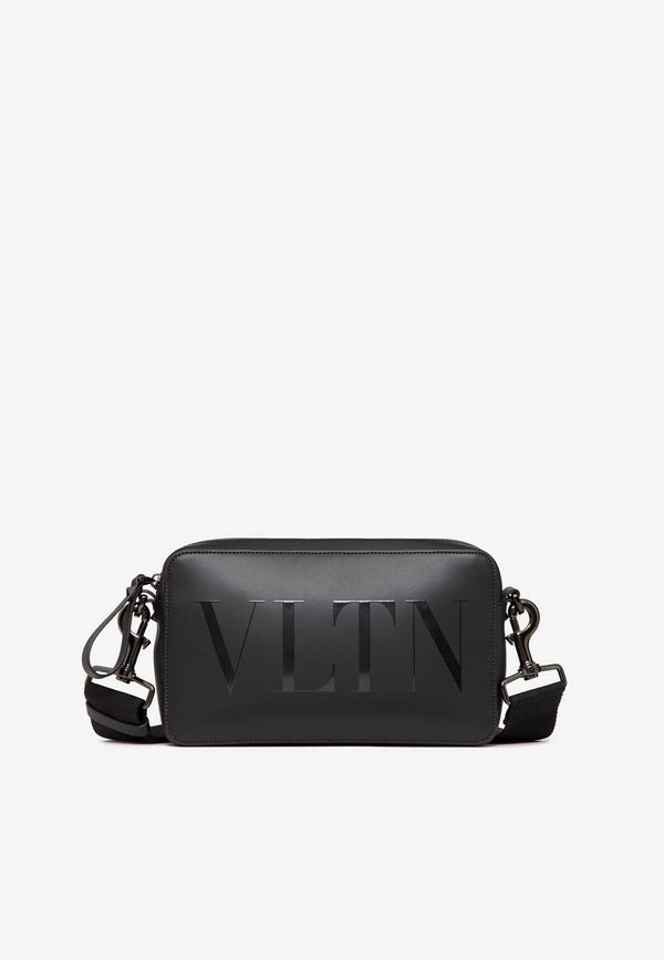 VLTN Leather Messenger Bag