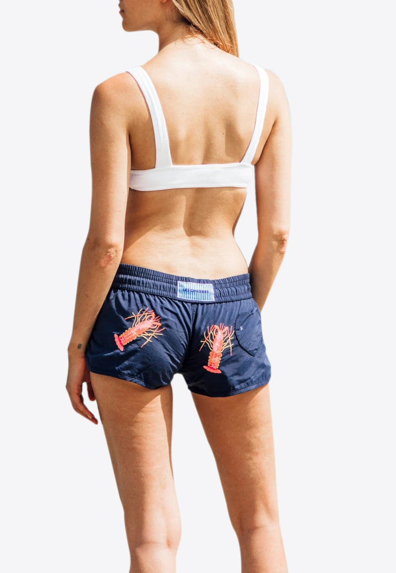 Byblos All-Over Lobster Embroidery Swim Shorts