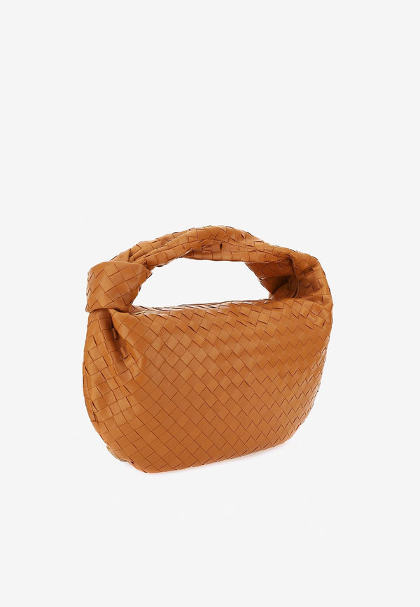 Small Jodie Top Handle Bag in Intrecciato Leather