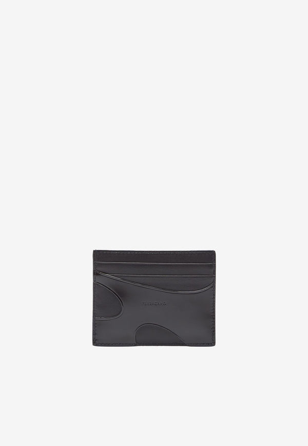 Leather Cardholder with Cut-Outs