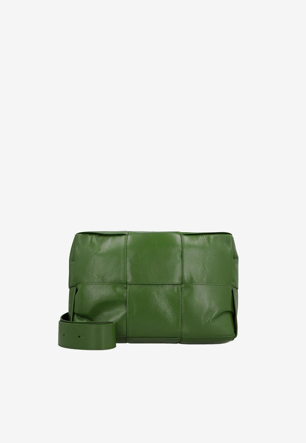 Arco Camera Bag in Intreccio Leather