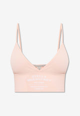 Logo Embroidered Bra