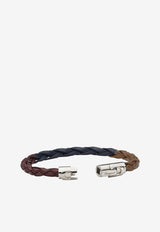 Small Gancini Tri-Color Braided Bracelet