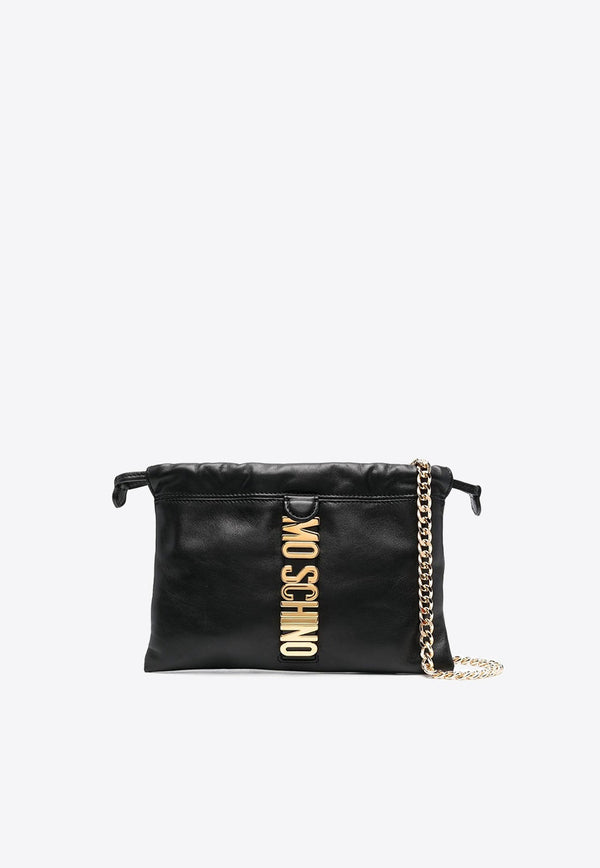 Logo Pouch Bag in Leather