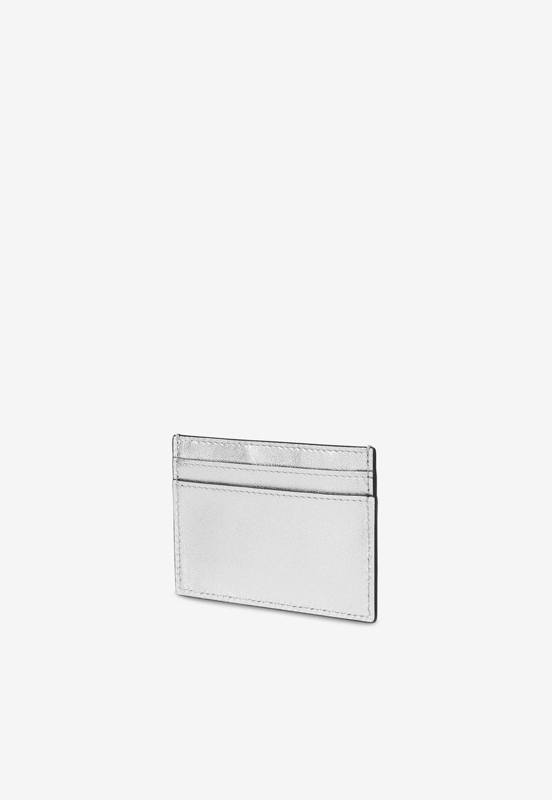 Crystal Logo Cardholder in Nappa Leather