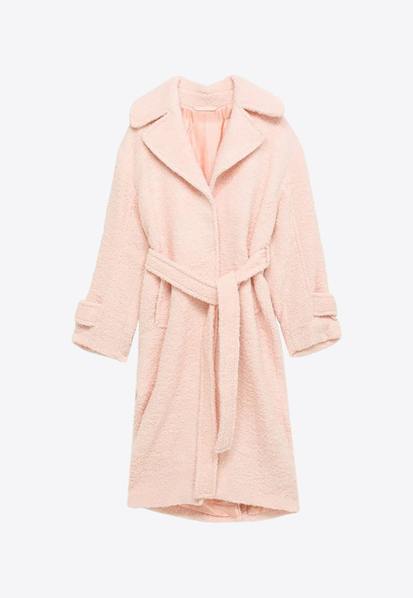 Single-Breasted Belted Coat