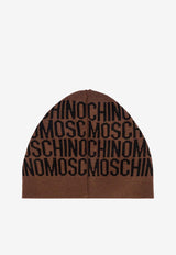 All-Over Jacquard Logo Beanie