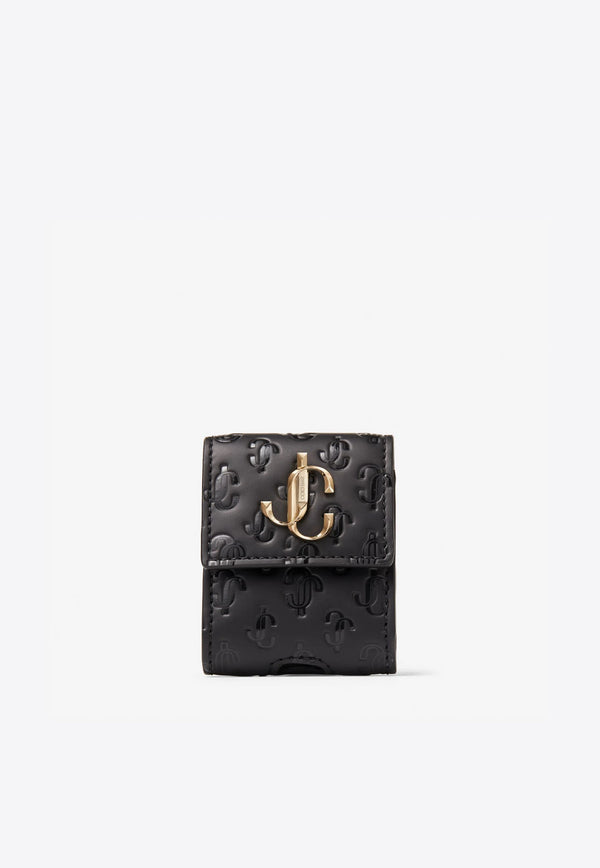 JC Monogram AirPods Case in Calf Leather