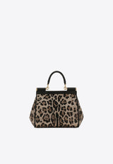 Medium Sicily Leopard Print Crossbody Bag