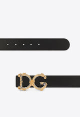 Baroque DG Logo Leather Belt