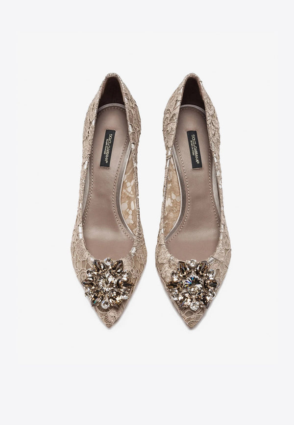 Bellucci 60 Taormina Lace Pumps with Crystal Detail