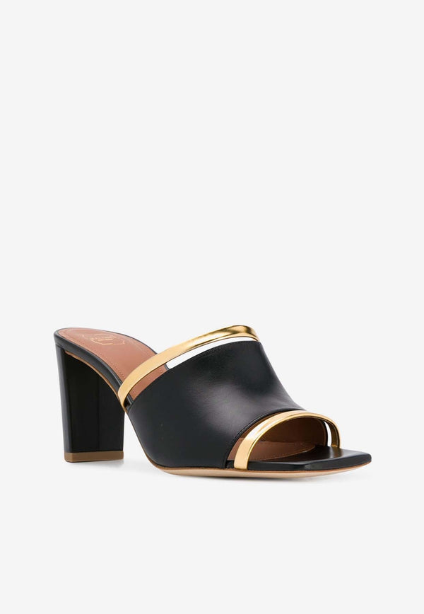 Demi 70 Cut-Out Leather Mules