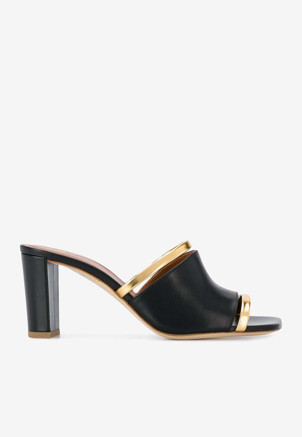Demi 70 Cut-Out Leather Mules