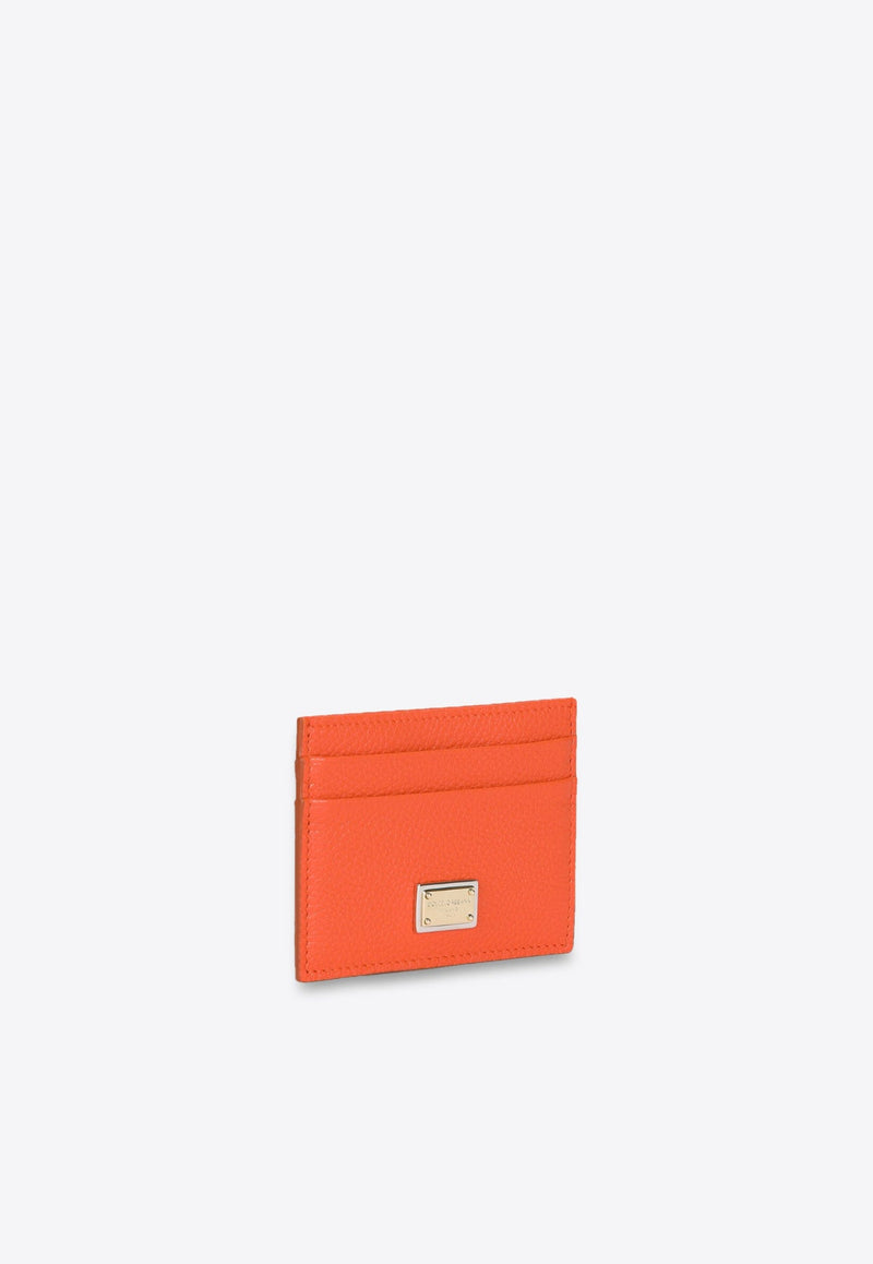 DG Plaque Cardholder in Calfskin