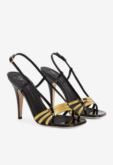 Lybra 105 Slingback Sandals in Patent Leather