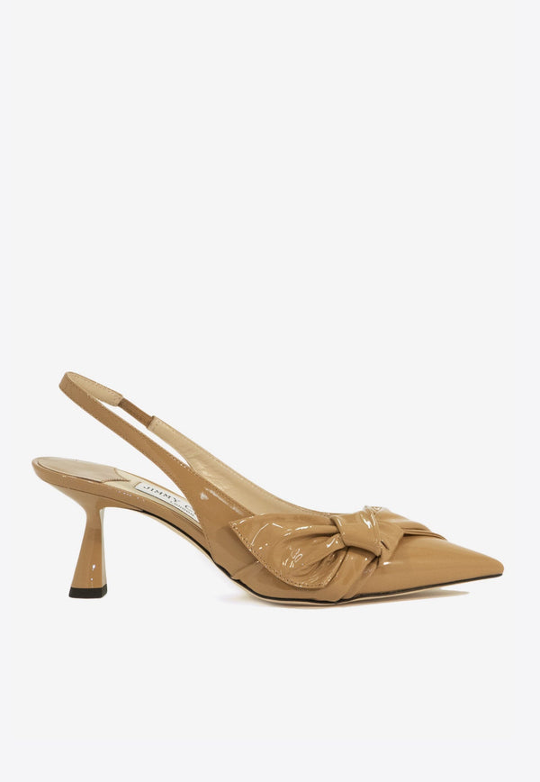 Elinor 65 Slingback Pumps in Patent Leather