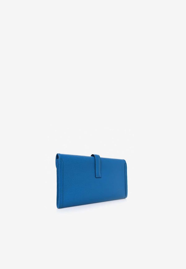 Jige Elan 29 Clutch Bag in Bleu Zanzibar Chèvre Chandra Leather