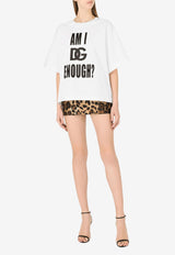 Slogan Print Jersey T-shirt