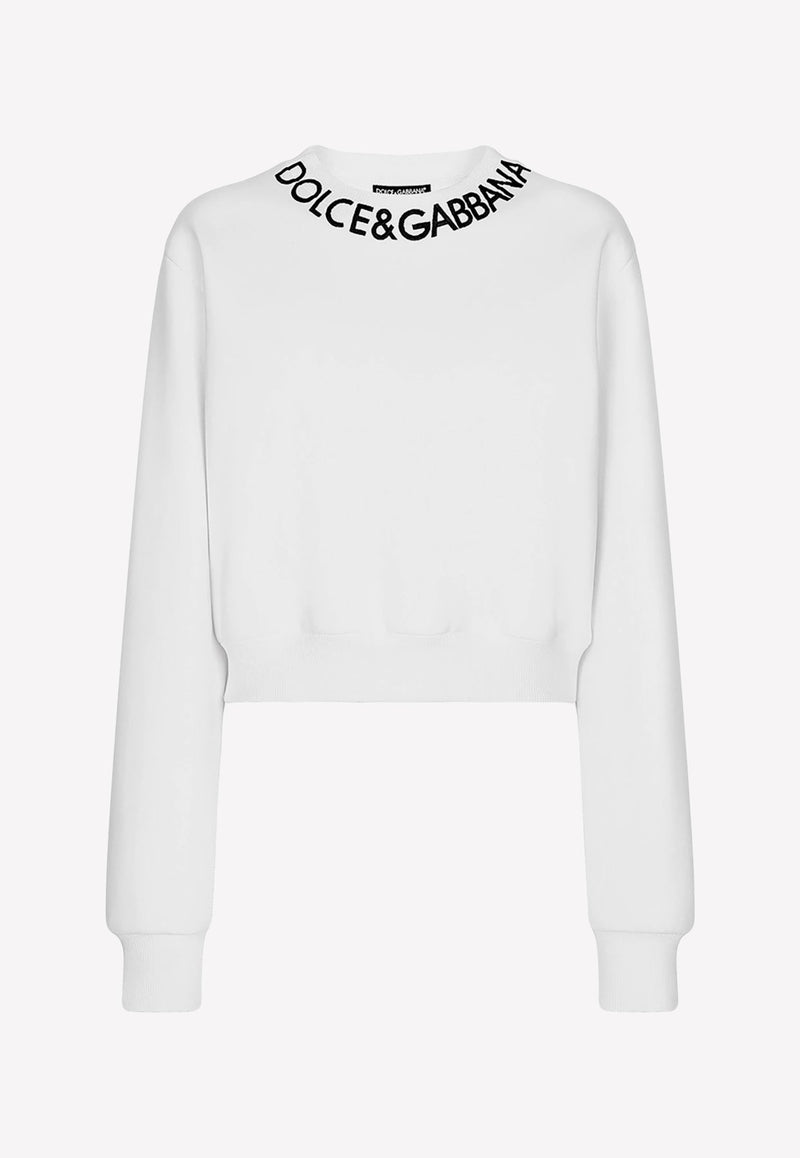 Logo Cropped Sweatshirt