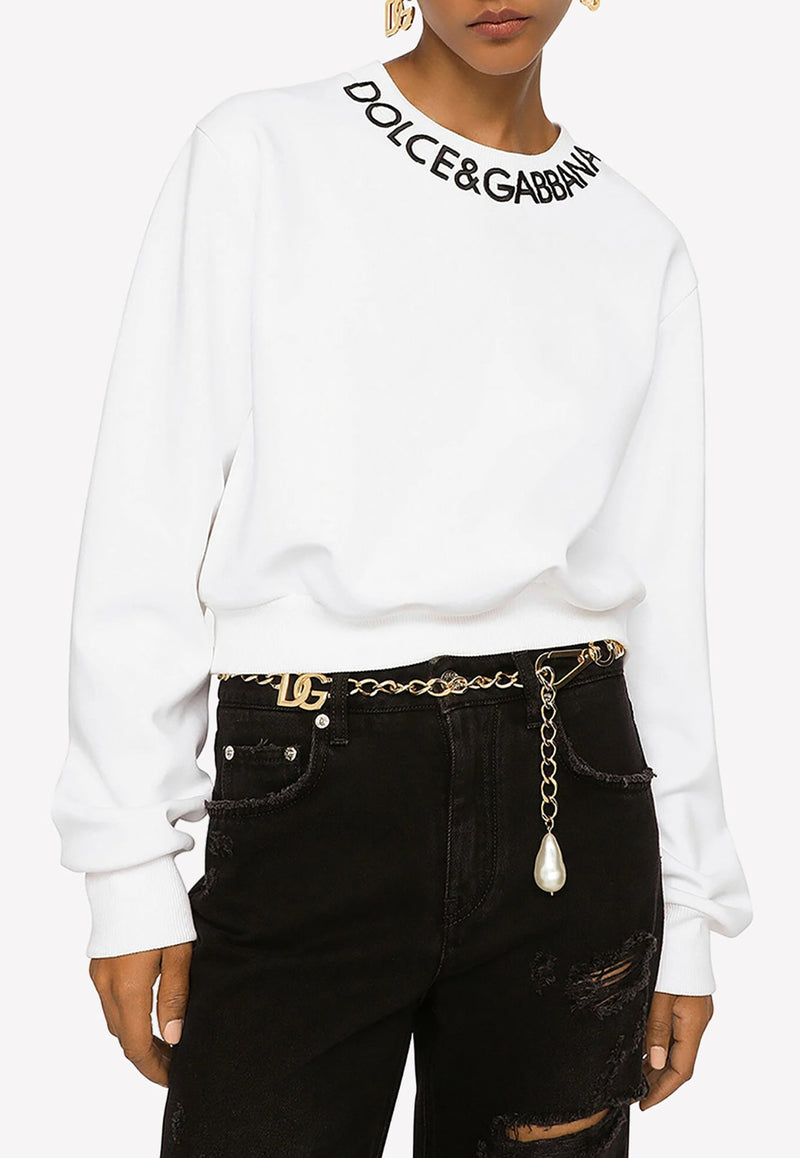 Logo Cropped Sweatshirt