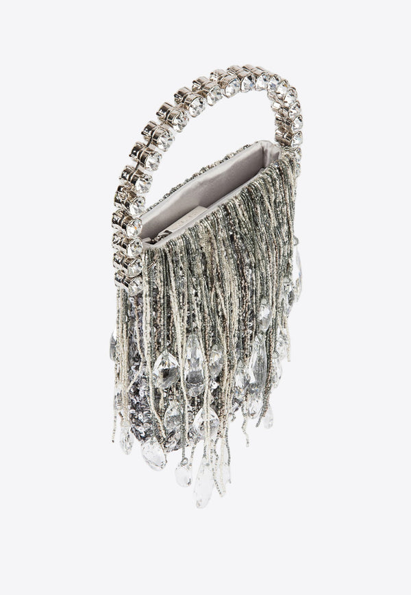 Micro Fringe Eternity Crystal-Embellished Clutch