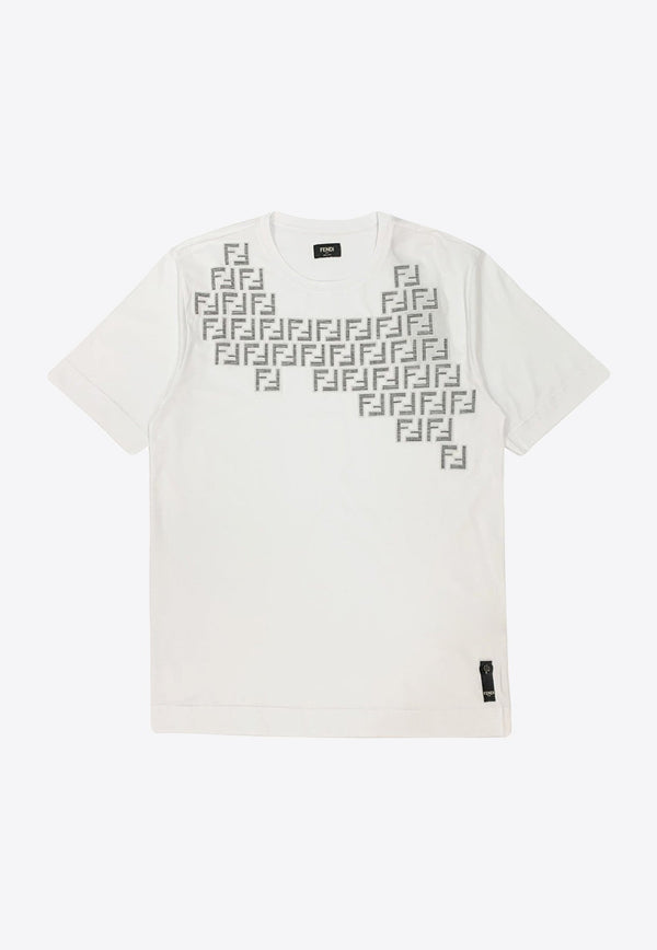 Monogram Print Crewneck T-Shirt
