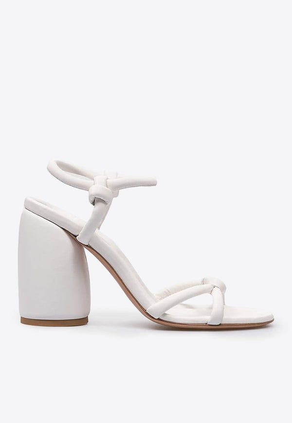105 Knot-Detailed Leather Sandals