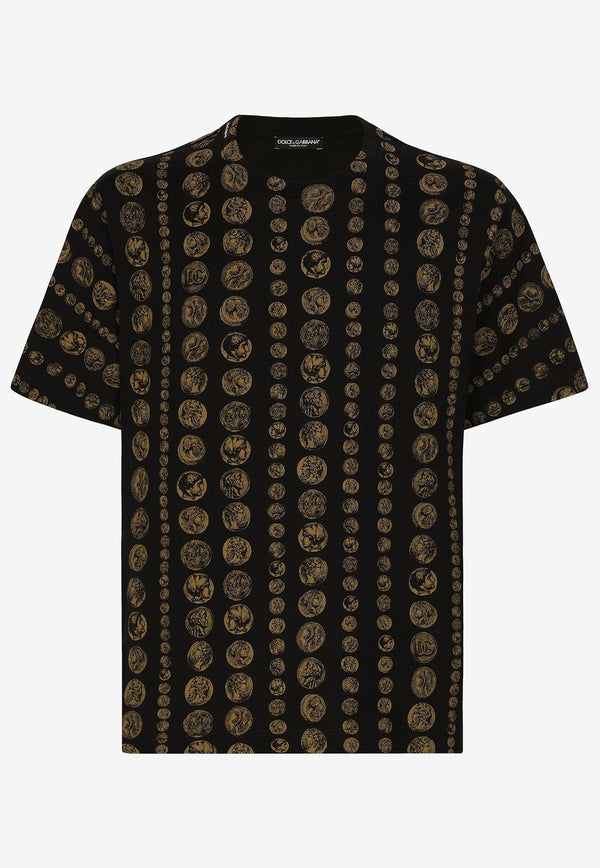 All-Over Coin Print T-shirt