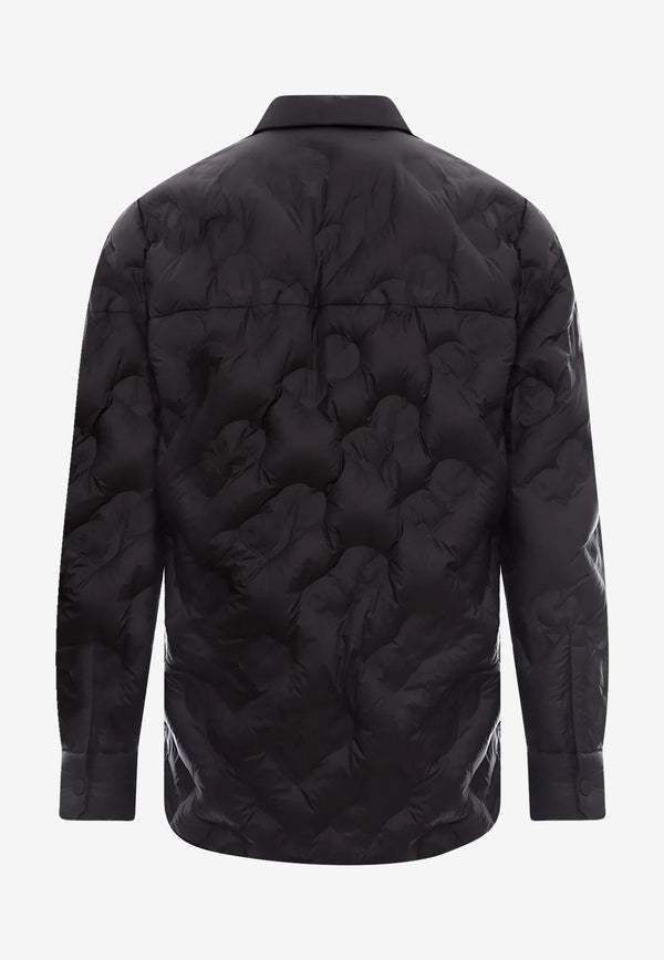 Quilted Logo Padded Overshirt