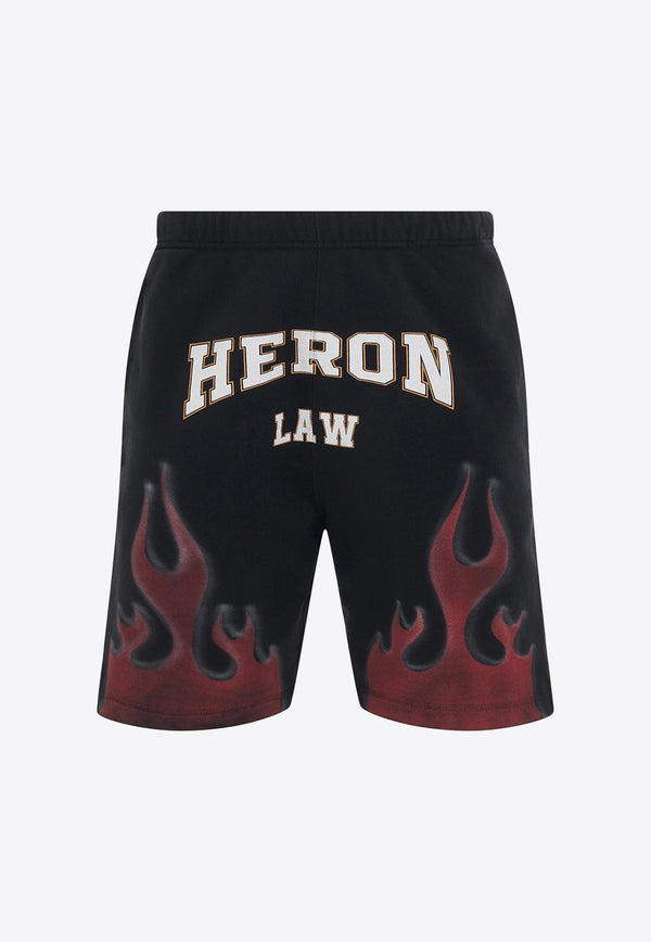 Heron Law Flames Sweat Shorts