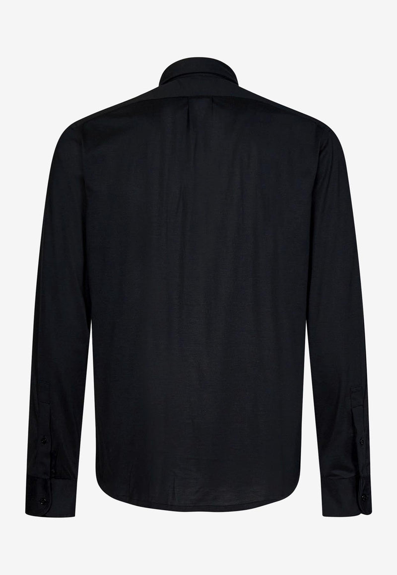 Long-Sleeved Shirt in Silk Blend