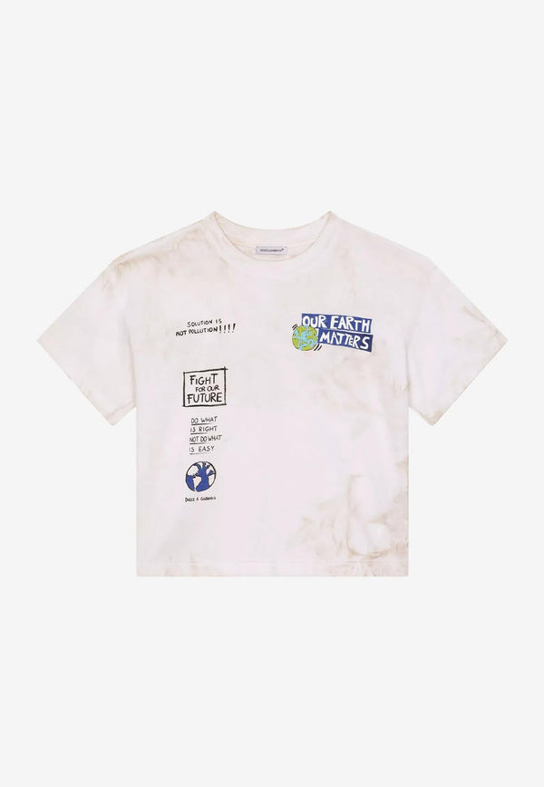 Kids Printed Short-Sleeved T-shirt