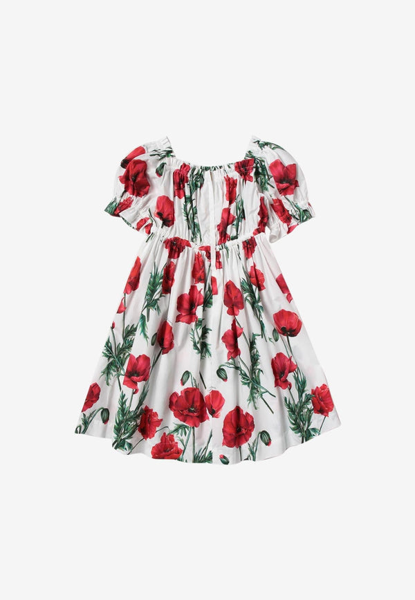 Girls Poppy Print Dress