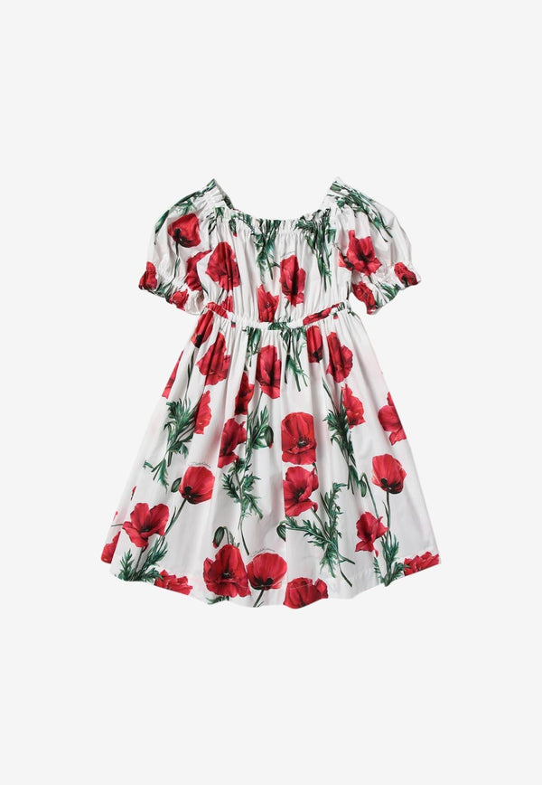 Girls Poppy Print Dress