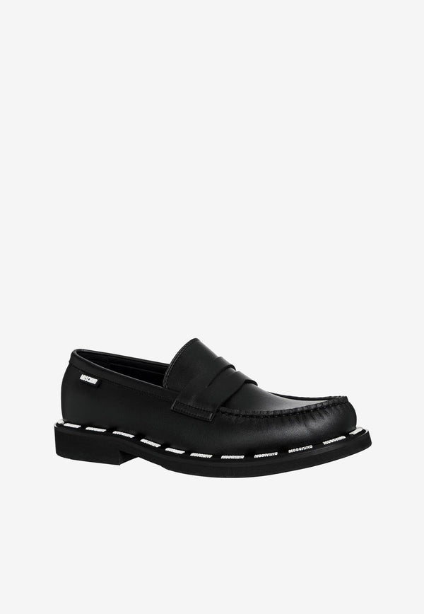 Logo Loafers in Vegan Leather