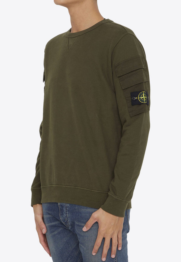 Logo Patch Crewneck Sweatshirt