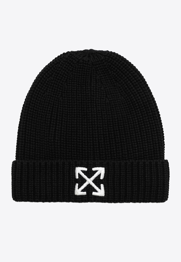 Boys Logo-Embroidered Knitted Beanie