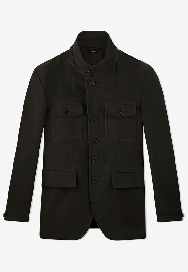 Buttoned Military Jacket