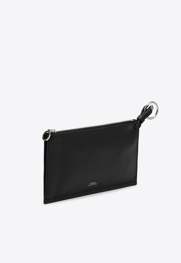 Nina Zip Pouch in Faux Leather