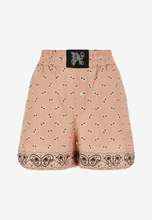 Paisley Print Mini Shorts