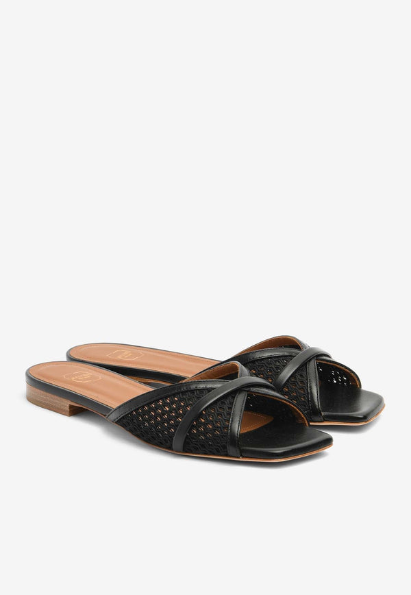 Perla Mesh Flat Sandals