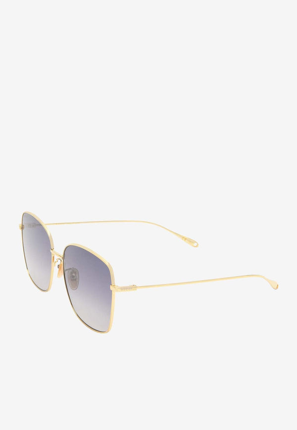 Square Sunglasses with Chain