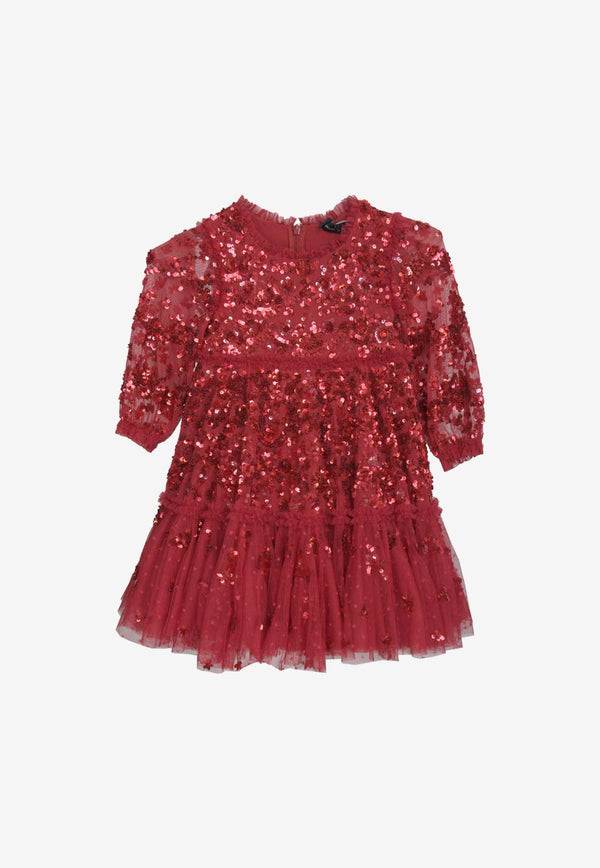 Girls Alina Sequined Dress