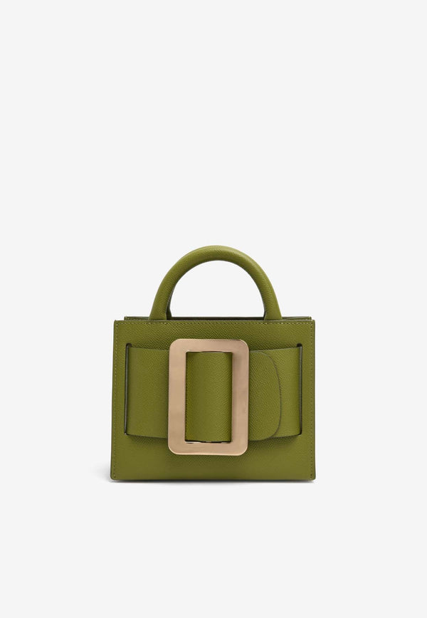Bobby 18 Grained Leather Top Handle Bag