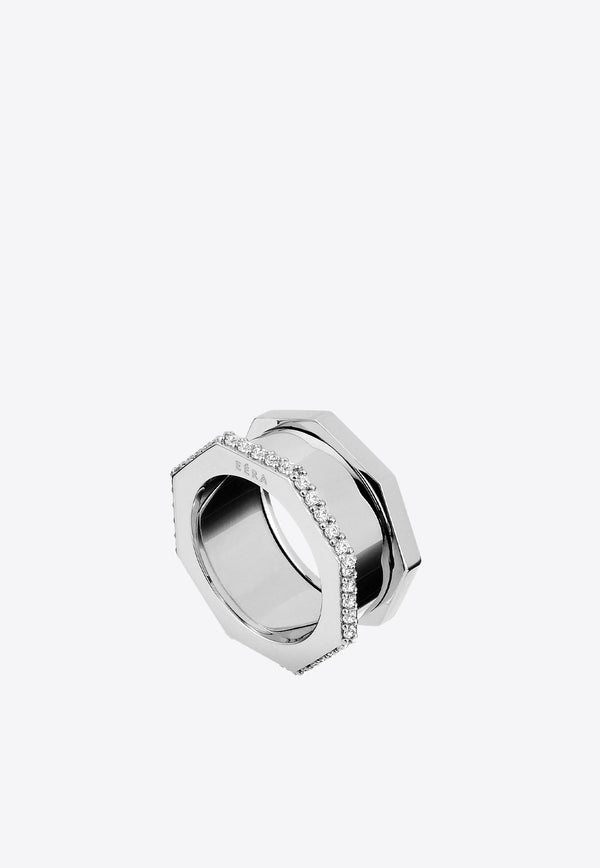 Special Order - Tubo Diamond Embellished Ring in 18-karat Gold