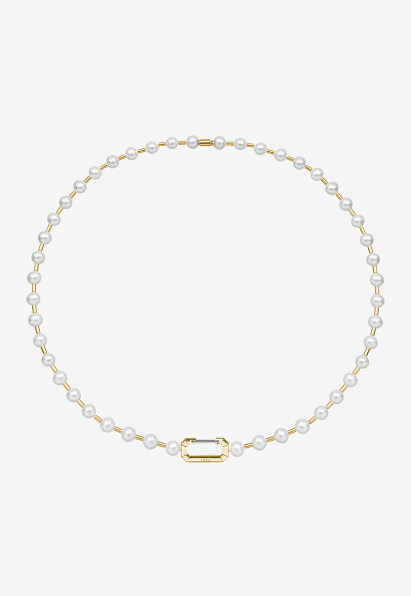Vita 18-karat Yellow Gold Pearl Necklace