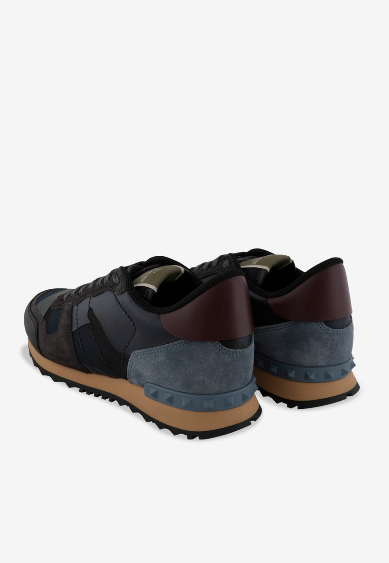 Rockrunner Leather-Suede Sneakers