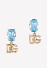 Rhinestone Clip-On Drop Earrings